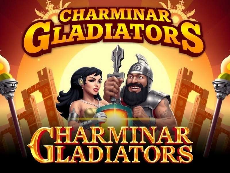 Charminar Gladiators Epic Battle Scene Charminar Gladiators Game Banner